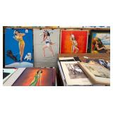 #1097 Lot of 4 Pin-Up Girl Calendars Inc. "The Yankee Doodle Dandy