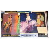 #1100 Lot of 6 Pin-Up Calendars & Headers Inc. "Lets Go"