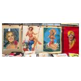 #1108 Lot of 4 Pin-Up  Girl Calendars Inc. 