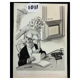 #1011 Original Pen & Pencil Ink Wash Gag Cartoon by Bill Wenzel 