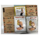 #1126 Lot of Esquire Girl Calendars
