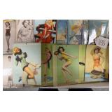 #1135 Vintage Pin-Up Postcard Lot