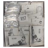 #1137 Lot of Vintage Pin-Up  Black & White  Post Cards