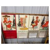 #1221 Hilda Advertising Calender Lot #2  incl Pacific Felt Co