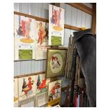 #1222 Hilda Advertising Calender & Framed Print Lot