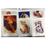 #1154 Large Earl Moran Poster Lot (Bottom Shelf)