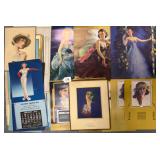 #1159 Pin-Up Lot of Calendars and Headers incl. . 1945 Superior Gift Catalogs