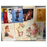 #1163 Large Box Lot of Pin-Ups, Tears Calendars 