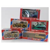 #3688 JAPANESE Diecast Heavy Equipment Boxed 5 Pcs
