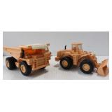 #3697 MATTEL First Shot Prototype Models Dump Truck and Earth Mover 2 pcs