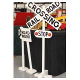 #3699 Railroad Crossing Signs 3 Different