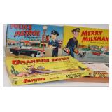 #436 HASBRO Merry Milkman, Police Patrol, Uranium Rush Games complete MIB