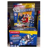 #646 Rokenbok Lot of 2 NIB Incl. RC Fire and Rescue, RC Police Defender