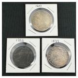 #2701 Lot of 3 Liberty Bust Half Dollar incl. 1807, 1826, & 1833