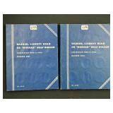 #2718 Barber, Liberty Head or “Morgan” Half Dollar Book Collection #1 & 2 incl. (9) from 1894-1903-O