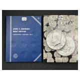 #2742 (2) JFK Half Dollar Books of 41 coins in various years. (4) 1964 90% , (9) 40%, etc. 