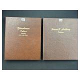 #2750 Eisenhower Dollars incl Proof Only Issues Book of 32 coins & Susan B Anthony Dollars Book of 1