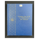 #2711 Complete Set of 2 cent, 3 cent, shield cent, & 20 cent pieces Book includes (10) 2 cent pieces