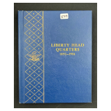 #2719 Liberty Head Quarters Book of 57 Coins. Years ranging from 1892 - 1916-D.