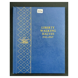 #2730 Liberty Walking Halves Book (1941-1947) of 20 Coins (Complete) 