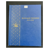 #2733 Buffalo Nickels Book (1913-1938) of 62 Coins (Only Missing 5- 1913-S, 1918-D over 17, etc.) 