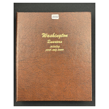 #2737 Large Washington Quarters Book incl. (85) Silver Quarters from 1932- 1964-D + 1976-S 40%BU & P