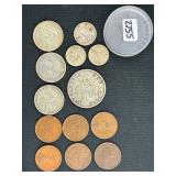 #2755 United States Filipinas coin lot of 12 incl. 1944-S One Centavo coin