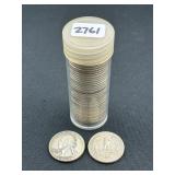#2761 Roll of (40) silver quarters
