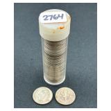 #2764 Roll of (50) Roosevelt dimes