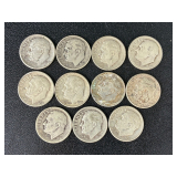 #2771 (11) Silver Roosevelt Dimes