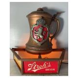 Stroh's Beer Lighted Bar Sign