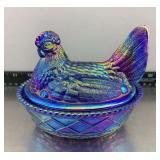 Weekly Online Auction: Western Plow, Assorted Steel Ends, Damascus Knife, Fenton, PYREX, Oak Table, 
