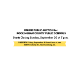 Online Surplus Auction for Rockingham County Public Schools