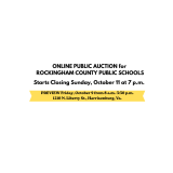 Online Surplus Auction for Rockingham County Public Schools