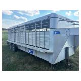 Gooseneck aluminum stock trailer