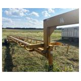 Round bale trailer