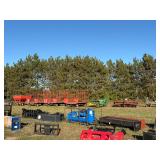 3 thrower wagons jd/gears