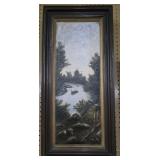 Antique Oil on Canvas>