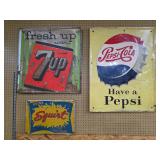 1950's Metal Embossed Signs>