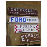 Wooden signs