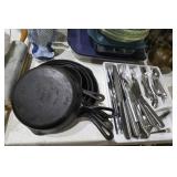 No.6 Griswold 699D Small block lettering & other Skillets