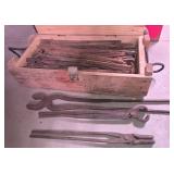 Mortar Crate full of Blacksmithing Tongs