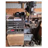 HD Drill Press; Chucks; Kennedy Tool Chest w/Bits; XL Drill Bits