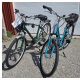 His & Hers Raleigh Pedal Bikes>
