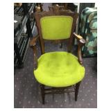 LATE VICTORIAN WOOD ARMCHAIR