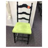 VINTAGE WOODEN LADDER-BACKSIDE CHAIR