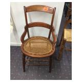19 CENTURY VICTORIAN WOODEN ARMCHAIR
