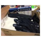 Lace doilies and gloves