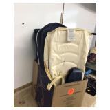 Travel bed with attached bath hammock