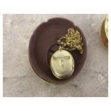 Antique cameo locket with chain